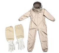 Zymjzbetic Professional Beekeepers Beekeeping Suit Safty Veil Hat Dress All Body Equipment for Honey Farming(XXL)
