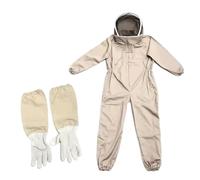 Zymjzbetic Professional Beekeepers Beekeeping Suit Safty Veil Hat Dress All Body Equipment for Honey Farming(XL)