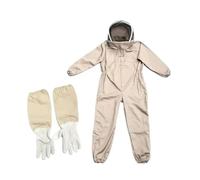 Zymjzbetic Professional Beekeepers Beekeeping Suit Safty Veil Hat Dress All Body Equipment for Honey Farming(L)