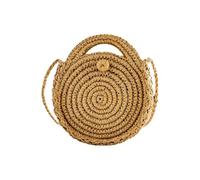 Zymjzbetic Round Straw Woven Bag Women Straw Round Rattan Clutch Handbags Large Capacity