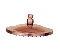 Zymjzbetic Shower Head 8 Inch Round Antique Red Copper Bathroom Rain Shower Head Sprayer Top