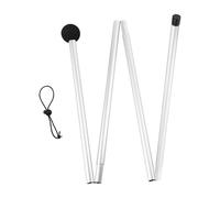 Zymjzbetic Tent Poles Tent Rods Lightweight Canopy Pole Adjustable Length Outdoor Awning Support Foldable Beach Tents Parts(1.6M flat tip)