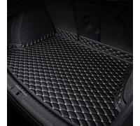 ZYMKKDYLM Custom Fit Car Boot Mat for KIA EV9 2023-2025, Heavy Duty Waterproof Quilted Leather Boot Liner, Full Coverage Floor Protector,normal-Black-beige