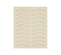 Zymoplas 1/5/10 Pieces Eyebrow Practice Skin Latex Microblading Realistic Touch 1mm Brow Training Supplies for Beginner Home, 1pcs