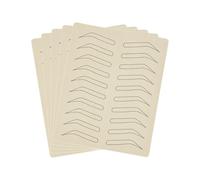 Zymoplas 1/5/10 Pieces Eyebrow Practice Skin Latex Microblading Realistic Touch 1mm Brow Training Supplies for Beginner Home, 5pcs