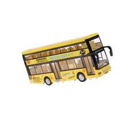 Zymoplas 1 50 Diecast Car Toy Pull Back Bus with Light Sound Amazing Sound Effects, Yellow, 21x4.5x8.2cm