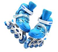 Zymoplas 1 Pair 2 in 1 Skates Shoes Adjustable Roller Kids Indoor Outdoor Park Yard Playground Skating Training Practice Girls, Blue M
