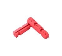 Zymoplas 1 Pair Brake Pad Anti-wear Braking Fitting Wheel Stopper Professional Cycling Accessories Bikes Part for Replace, Red