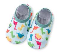 Zymoplas 1 Pair Children Water Sneakers Anti-Slip Silicone Sole Boys Girls Adorable Swimming Shoes Home Diving Fishing for Boots, Type 7, L