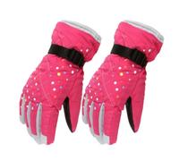 Zymoplas 1 Pair*Snow Gloves Thick Finger Covers ple Keeping-warm Clothing Accessory Skiing Glove Hand Warmer for Outdoor, Rose red