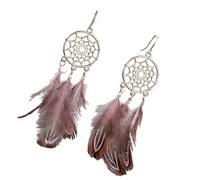 Zymoplas 1 Pair Woman Earrings Bohemian Style Beautiful Exquisite Women Fashion Accessory Girls Clothes Ornament Jewelry for Decor, Pink