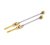 Zymoplas 1 Pair ZTTO Alloy Bike Skewer Professional Quick Release Anodized Colorful Replacing Bicycle Skewers Parts Supplies, 100mm/135mm Gold
