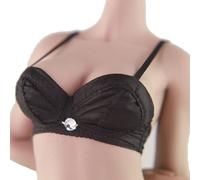 Zymoplas 1 Set Doll Clothes Assorted Colors Durability Wear-resistance Suit Bras Underwear Seamless Bras for 12inch Figure , black