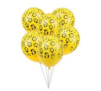 Zymoplas 100 Pieces Birthday Balloons Gifts Light-weight House Balloon Room Decorations Arrangement Photo Props for Shower, Leopard Print