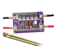Zymoplas 12V Spot Welder DIY Kit 99 Gears Adjustable Mini PCB Control Board Li-Battery 0.05-0.3mm Sheet Welding Device Solder