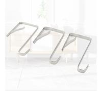 Zymoplas 12x Multi-Purpose Single Hooks Hanger Practical Function for Organizing Anywhere Metal Metal S Shape Hook Door Hooks, Type 2 8mm