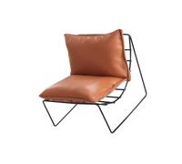 Zymoplas 16 Doll House Chair Model Exquisite Alloy Armchair for Children, Light Brown