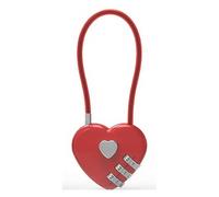 Zymoplas 2-Piece Heart-Shaped Heart-Shaped Mini Lock, Corrosion Resistant, Jewelry Boxes, Valentine's Day Gifts, and Outdoor, red, 06U(50CM)