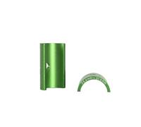 Zymoplas 2 Pieces Bicycle Handlebar Shim Stem Reducer Adapter Aluminum Alloy Road Cycling Spacer Spindle Outdoor Accessories, Green