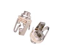 Zymoplas 2 Pieces Brass 1/4 Stereo Output Plate for Guitar Bass Active Pickup