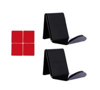 Zymoplas 2 Pieces Headset Holder Controller Stand Smooth Easy to Install Professional Headsets Stand for Household Wall, Black