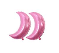 Zymoplas 2 Pieces Party Decorations Decorative One-year-old Baby House Supplies Lovely Atmosphere Arrangement Elastic Balloon, Pink