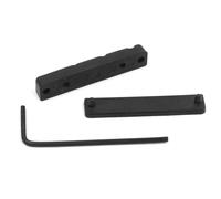 Zymoplas 2 Pieces Saddle Nut Bottom Minimal Porosity Good Intonation Clarity Instrument Replacement Parts Acoustic Guitar Bone Bridge