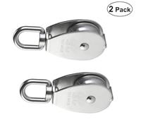 Zymoplas 2pack/lot Stainless Steel Pulley Single Wheel Wide Applications With Adjustable And Flexible Lifting Wheel Tools Premium