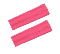 Zymoplas 2pack/lot Workout Sweatbands - Non-Slipping - Focus On Exercise Without Distractions Cotton Workout Headbands Elastic, Pink