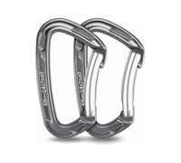 Zymoplas 2pcs Climbing Carabiner Lock D Clips Hardware Buckle Paracord Cord Bent Buckles Professional Mountaineering
