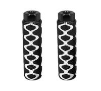 Zymoplas 2pcs/set Easy To Install Aluminum Alloy Anti-Skid Bikes Pedal For Smooth for Operation Cylinder Seat Axle Stunt Pegs, black