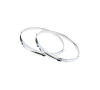 Zymoplas 2pcs/set Easy To Install Drum Hoop Ring Rim For Drum Accessories Metal Solid And Durable Multiple Size Function, 1.5mm, 13 inch 6 Hole