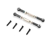 Zymoplas 2pcs/set Front/Rear Steering Link Rod For AXIAL 1/10 Rock Racer AX90026 for Off-Road Crawler Desert Buggy Upgraded Parts, Black