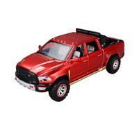 Zymoplas 2piece Safe And Non-toxic Alloy Car Model - Toy For Children Aged 6-12 With Battery For 6-12 Years Pickup Sound, red