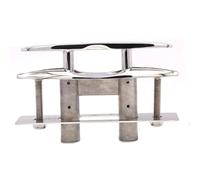 Zymoplas 316 Stainless Steel Cleat Boat Base Pull Bolts Mount Heavy Marine Hardware Lift Flat Deck Pull Corrosion Resistance, 6inch