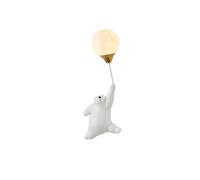 Zymoplas 3D Printing Moon Lighting Bedside Wall Lamp For Bedroom Bedside Lamp Acrylic LED Cartoon Wall Lights Bear