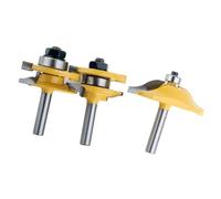 Zymoplas 3pack/lot High Accuracy Router Bit Set For Woodworking Durable And Exquisite Craft Alloy Woodworking Milling Cutter