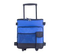 Zymoplas 43L Bag with and Pull Rod Capacity Camping Cooler Portable Multi - Picnic PP Waterproof Durable for Outdoor Camping, blue