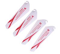 Zymoplas 4pack/lot Easy To Install Diverse Options For RC Drone Blade Spare Parts ABS Remote Control Helicopter Propeller Blade, red