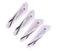 Zymoplas 4pack/lot Easy To Install Diverse Options For RC Drone Blade Spare Parts ABS Remote Control Helicopter Propeller Blade, black