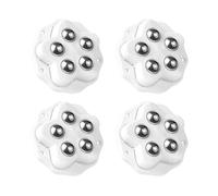 Zymoplas 4pack/lot Universal Pulley Castors Mini Swivel Wheels For DIY Storage Solutions Appliance Wheels For Kitchen Appliances, 4pcs white