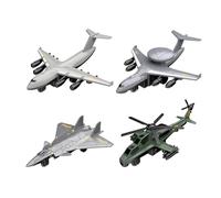 Zymoplas 4x Alloy Diecast Metal Jet Plane Pullback Mechanism Fighter Toys Durable and Stylish Jets Airplane, Painting