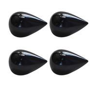 Zymoplas 4X Sturdy Construction Wall Mounted Coat Hanger with Creative Water Drop Hooks Resin Wall Decoration Wide Range of Uses, Black S