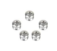 Zymoplas 5 Pieces Mountain Bike Single Speed Chainwheel Mounting Bolts Bicycle Aluminum Alloy Crankset Screws Replacing Parts, Silver