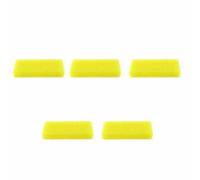Zymoplas 5Pcs Brush Dead Skin Remover Pumice Durable Soft Grinding Callus Brushes Foot Care Beauty Cleaning File Tools Pedicure Tool, Yellow