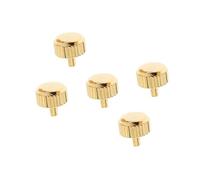 Zymoplas 5PCS Steel Watch Crown Sleek and Durable, Gold, 5mm