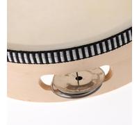 Zymoplas 6inch Wooden Musical Tambourine Beat Instrument Hand Drum Educational Toys Game Convenient