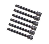 Zymoplas 6pcs Brass Electric Guitar Tremolo Bridge Saddle Clamp String Screws Durable and Efficient, Black