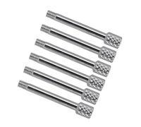 Zymoplas 6pcs Brass Electric Guitar Tremolo Bridge Saddle Clamp String Screws Durable and Efficient, Silver