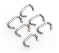 Zymoplas 6pcs Scuba Sidemount Clip Professional Sturdy Swimming Sport Accessories Stainless Steel Small Fixator Clips Fix Clamps, 2mm